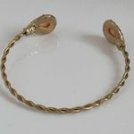 BaubleBar Gold Twisted Pavé Crystal Gem Adjustable Cuff Photo 4