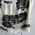 Free People  Poppy Tube Top Cream and Black Floral Smocked Back Size M Photo 3