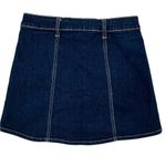 Altar'd State A-Line Skater Denim Jean Snap Front Mini Skirt XS Photo 32