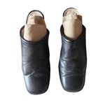 Vintage Y2K El Cuco Black Leather Mules EU 39 – Goth Grunge Biker Witchy Retro Size 8.5 Photo 3