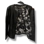 Isaac Mizrahi Live! snap closure leather jacket size 4 Photo 4