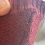 Lands' End Lands’ End Women’s Petite Medium Burgundy V-Neck Sweater Long Sleeve Photo 7