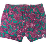 Crown & Ivy Curvy Caroline Shorts Size 18W Green Pink Paisley Photo 0