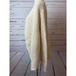 Ann Taylor  Loft Knit Sweater size Large Womens Poncho Lagenlook gold Metallic Photo 7