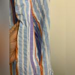 Lemlem striped searsucker, sleeveless, striped, blue, purple orange mini dress S Photo 6