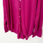 [Papinelle] Pink Amelie Long Sleeve Oversized Relaxed Fit Pajama Shirt Sz Large Photo 5