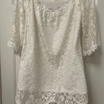 Miholl Lacy Daisy Whit Off the Shoulder Top Size L Photo 1