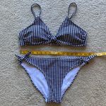 Xhilaration Large black and white gingham two piece bikini retro style Photo 4