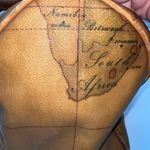 Alviero Martini I'IASSE Made Italy Geo Map Print Satchel Barrel‎ Handbag Doctor Tan Photo 9