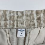 Old Navy Tan Tie Dye Linen Blend Slim Leg Ankle Pant M Photo 3