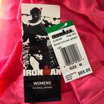 Tyr. Womens Ironman Cycling Jersey Short Sleeve 1/2 Zip Pink White M Photo 3