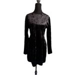 & Other Stories & Other Stories Crushed Black Velvet Elegant Romantic Whimsigoth Dress Sz 10 Photo 3