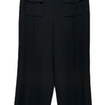 Karl Lagerfeld  Paris Womens High Waist Wide‎ Leg Dress Pants Sz 12 Cropped Black Photo 0