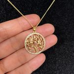 NEW💕 HZMAN 14K Gold Plated Tree of Life Necklace for Women or Men Photo 5