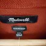 Madewell  | Corduroy Oversized Shirt-Jacket Stained Mahogany Burnt Orange | XXL Photo 8