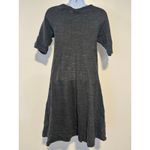 Ganni Black Winter Jersey Cotton Dress Women’s Size M Casual Fit & Flare Photo 1