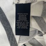 Elwood Women’s Long Sleeve Shirt Striped Crewneck Pullover Casual Gray White Lar Size L Photo 3