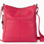 The Sak  Lucia Crossbody Bag in Magenta Stitch Leather‎ NWT Photo 0