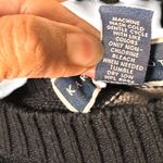 Karen Scott  XL Black & White Striped Sweater Soft Cotton Blend Photo 4