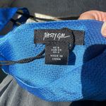 Nasty Gal Satin Blue Mini Dress Photo 4