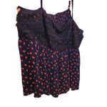 Torrid  Sexy Smocked Gauze Crochet Strawberries Navy Babydoll Tank Top Size 5X Photo 2