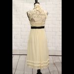 Laundry by Shelli Segal Cream Polka Dot Dress 6 Photo 1