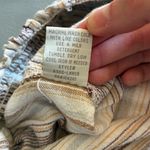 Women's Striped Linen Cotton‎ Shorts Multicolor Size XL Tan Photo 6