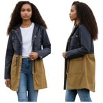 J.Crew Colorblock Barn/Chore Waxed Cotton Field Jacket EUC Size S F215 Photo 1