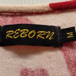 Reborn Women's Size Medium Red Butterfly 3/4 Sleeves Acrylic Sweater Dress Photo 5