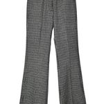 The Kooples Check-Pattern Wool-Blend Trousers FR Size 36/US 4 NWT Black/White Photo 5