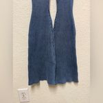 Maniere De Voir Manière De Voir Blue Ribbed Knit Flare Pants Size Medium Photo 7