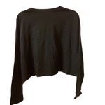 The Kooples  BLACK FLEUR DE LIS BEJEWELED BOXY LONG SLEEVE TOP Photo 2