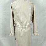 Baldwin Long Utility Jacket in Stone Ladies Sz XS Khaki Neutral Coat Cotton Photo 7