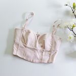 House Of CB NEW Pabla Ballerina Pink Cropped Bralette Top XS Photo 7