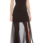H by Halston Off The Shoulder Black Formal Gown Size 6 Photo 7