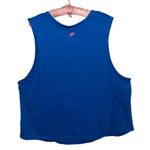 Fabletics Cropped Feel Good...Mantra Muscle Tank Electric Blue size 3X NEW Photo 1