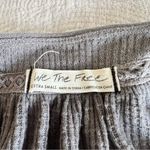 We The Free People Must Have Henley Thermal Waffle Shirt Top XS Extra Small Gray Photo 2