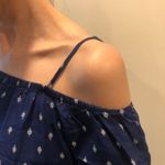 Old Navy Off-The-Shoulder Oversized Shift Dress Navy Blue White XS Extra Small Photo 2