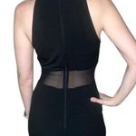 Cache Vintage lace sheer mesh black straight leg high neck jumpsuit 8 Medium Photo 2