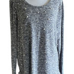 Cato Gray Heathered Knit Tunic Top Photo 0