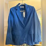 NEW Cicy Bell Casual Open Front Long Sleeve Career Suit Jackets Blazer M Blue Size M Photo 3