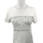 PacSun NEW  Women's White Black Short Sleeve Angels Greek T Shirt Tee Top Size S Photo 0
