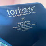 Tori Praver Seafoam Beach Blue Tie Dye Cheeky Women's One Piece. Size medium Photo 6