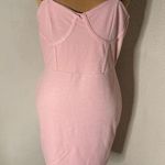 Pretty Little Thing  Pink Strap Logo Detail Bodycon Sheath Dress 14 Casual Barbie Photo 0