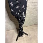 Smallshow Black Floral Ruched Side Short Sleeve Maxi Dress‎ Women's M Size undefined Photo 3