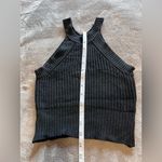 Brandy Melville  Black Mock Neck Knit Sweater Tank Top Women’s One Size EUC Photo 6
