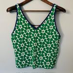 J.Crew Sweater Tank Floral Preppy Knit Jacquard Top NWT S/M Photo 1
