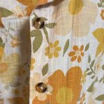 Billabong  Yellow and Green Floral Shirt Photo 5