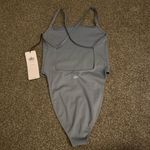 Alo Yoga  Thrill Seeker Bodysuit Steel Blue NWT Size medium Photo 4