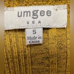Umgee long sleeve mustard ribbed knit open cardigan Photo 6